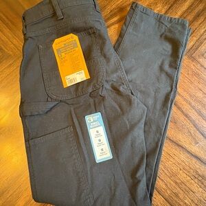 Carhartt Women's The Essential Canvas Double-Front Pant, Black, 10
New